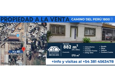 Venta de casa en Avenida Camino del Peru
